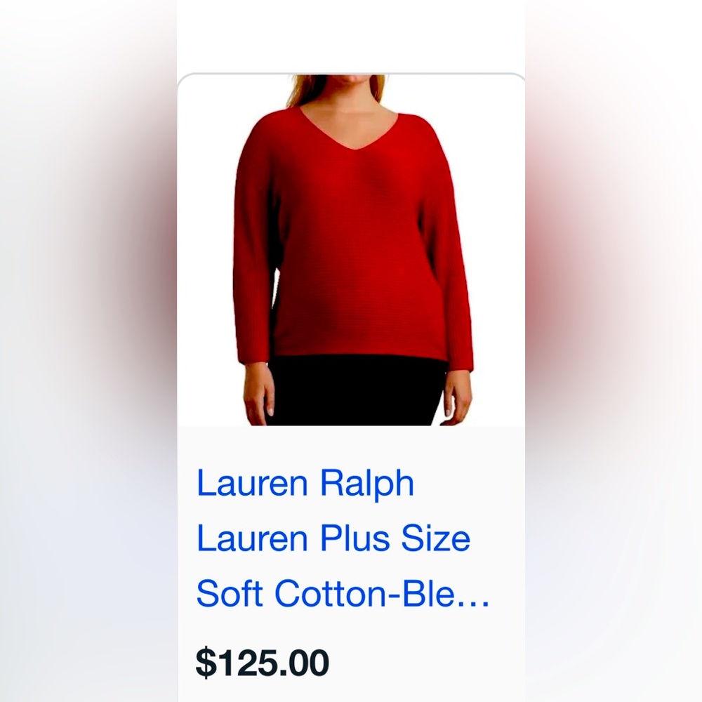Perfect for Christmas!  Polo Ralph Lauren Women’s red sweater
